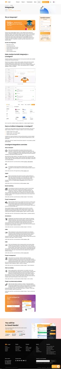 LiveAgent je softver za korisničku podršku koji nudi brojne integracije kako bi poboljšali vaš poslovni proces. Saznajte više o mogućnostima LiveAgent integracija.