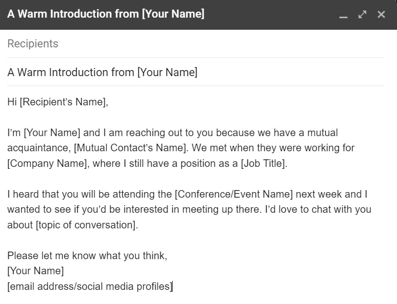 Srdačan pozdrav od - predložak