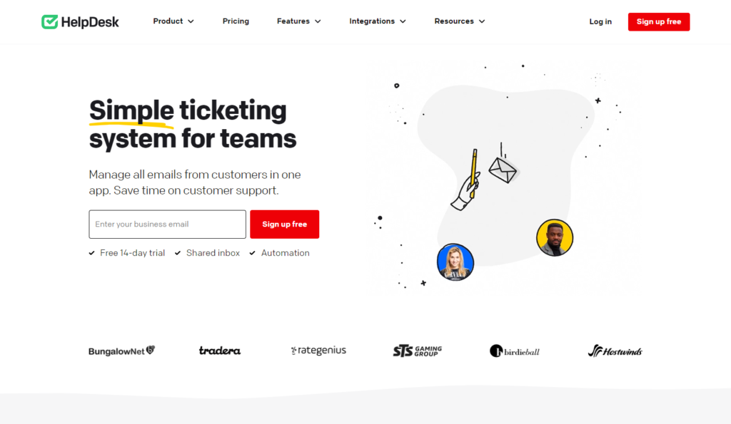 Helpdesk glavna stranica