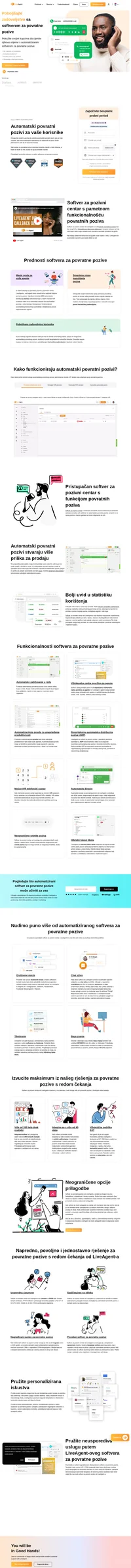 Softver za povratne pozive od LiveAgent-a je sveobuhvatna opcija koja uključuje i pozivni centar. Naše rješenje za povratne pozive ima sve potrebne značajke. Isprobajte ga besplatno.