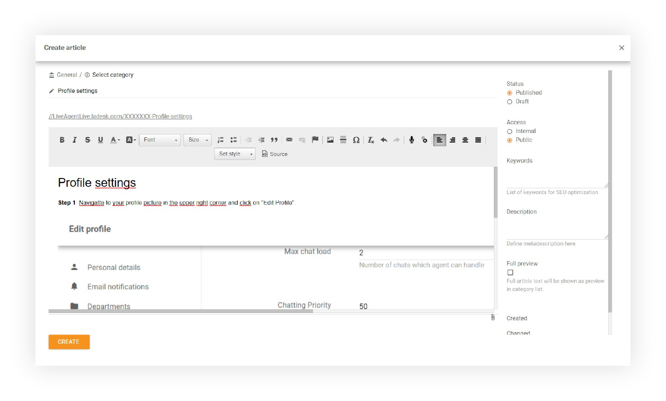 create-articles-knowledge-base-LiveAgent