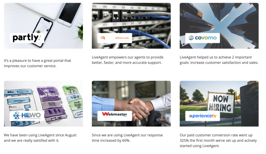 LiveAgent case studies