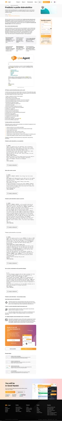 Prosječna stopa otvaranja e-poruka dobrodošlice je 50%, što ih čini 86% učinkovitijima od biltena. Isprobajte naše predloške e-pošte dobrodošlice već danas!