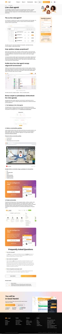 Live chat agenti su zaposlenici koji putem live chata odgovaraju na pitanja i upite korisnika. Korisnicima pružaju odgovore u stvarnom vremenu.