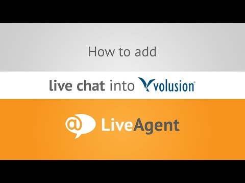 Youtube video: How to add live chat to Volusion store  www.liveagent.com