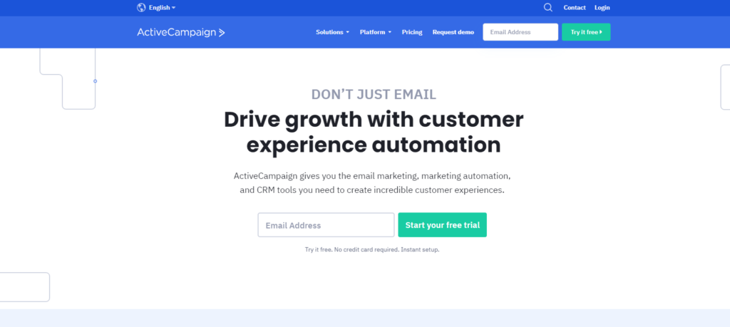 ActiveCampaign stranica