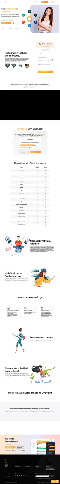 Nemojte izluditi tražeći alternativu za Channels. Provjerite LiveAgent i njegovu višekanalnu podršku, alate i značajke.