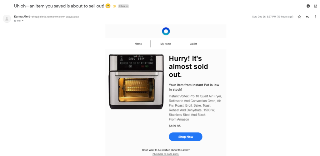 Karmanow e-mail s posljednjom šansom