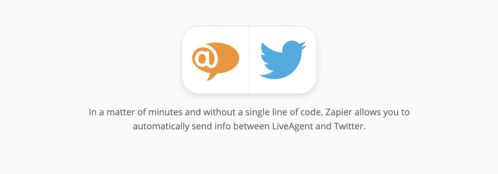 Stranica za integraciju LiveAgent-a i Twittera na Zapieru