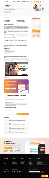 VoipTiger je VoIP operater za ured, pozivni centar, kućnu uporabu itd. Saznajte više o integraciji VoipTiger u LiveAgent i njegovim prednostima.