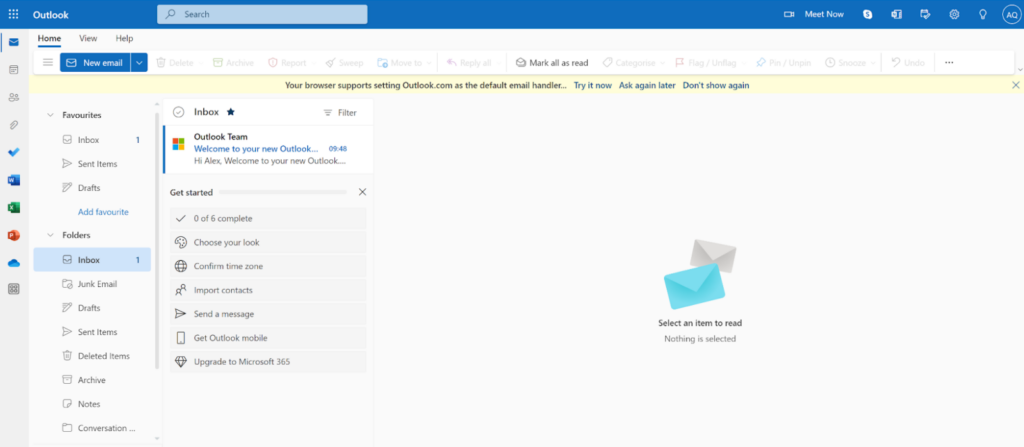 Microsoft365 - Outlook ulazna pošta