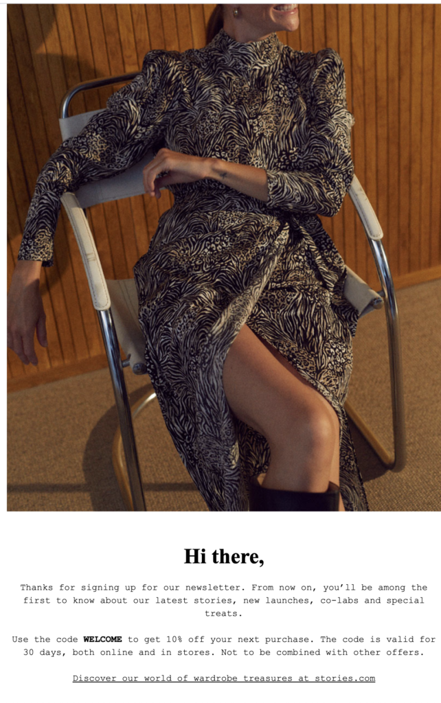 &Other Stories newsletter sign up email