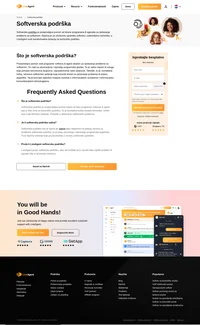 Softverska podrška je pomoć poslije prodaje koju vodi programer softvera ili agent. To je radno mjesto ili usluga koja pomaže korisnicima (kupcima, zaposlenicima).