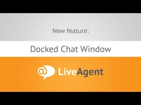 Youtube video: Docked Chat Window www.liveagent.com