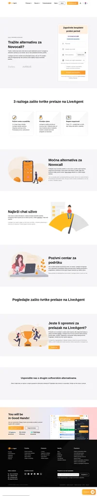 Tražite li alternativu za Novocall? Ne tražite dalje, LiveAgent može preuzeti posao. Pogledajte sada njegove ključne značajke i mogućnosti.