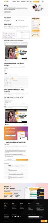 ThinQ je američki pružatelj VoIP-a koji nudi usluge poziva za poslovne klijente. Doznajte više o ThinQ integraciji u LiveAgent i njegovim prednostima.