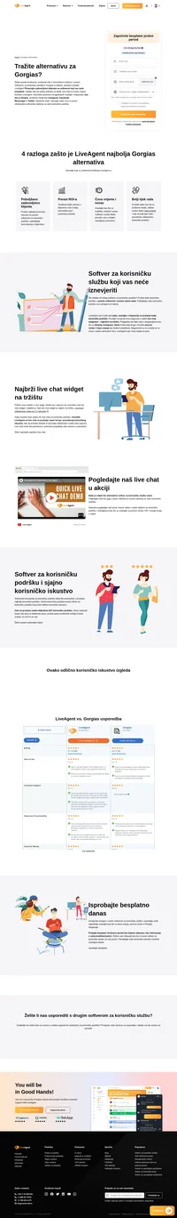 Tražite alternativu za Gorgias? Ne tražite dalje i isprobajte LiveAgent za podršku vašim klijentima. Besplatan 14-dnevni probni period uključen.