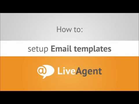 Youtube video: How to create Email templates in LiveAgent  www.liveagent.com