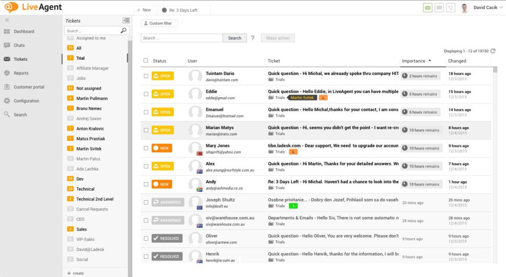 liveagent-white-theme-ticket-overview LiveAgent White theme ticket overview
