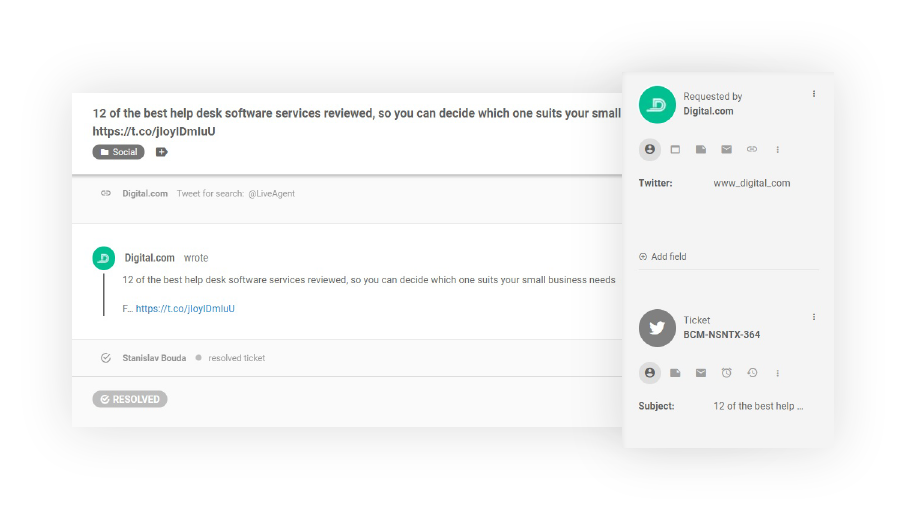 Twitter-feature-LiveAgent