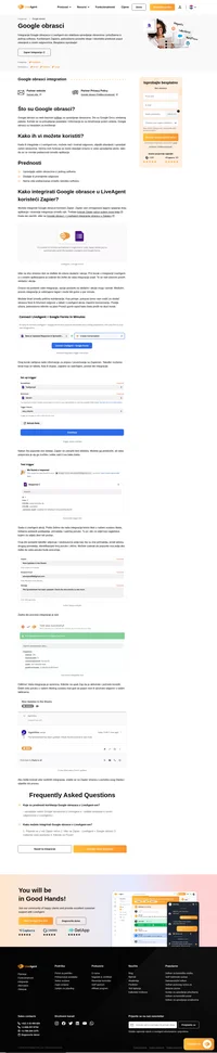 Integracija Google obrazaca vam omogućuje lako rukovanje obrascima iz LiveAgent-a. Jednostavno ih integrirajte putem Zapiera i počnite koristiti njegove prednosti.